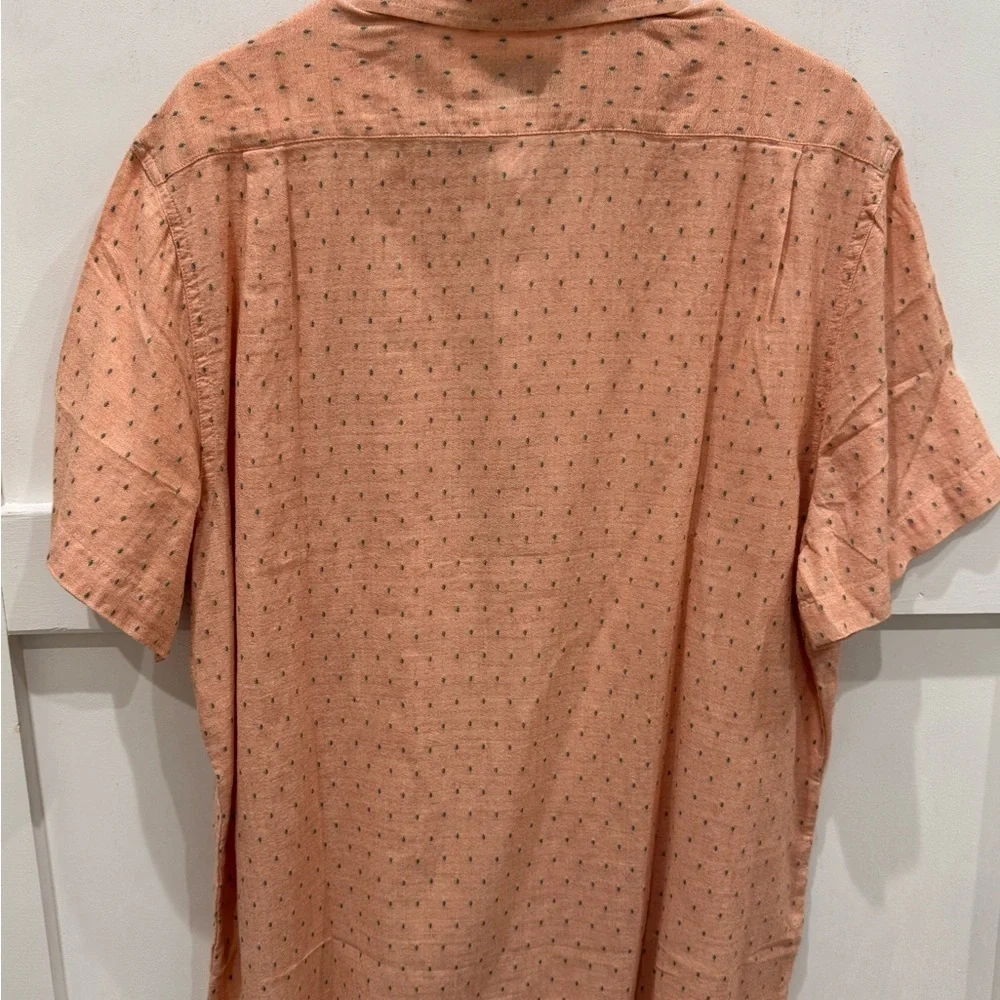 The Normal Brand Men's Coral Button Down Shirt